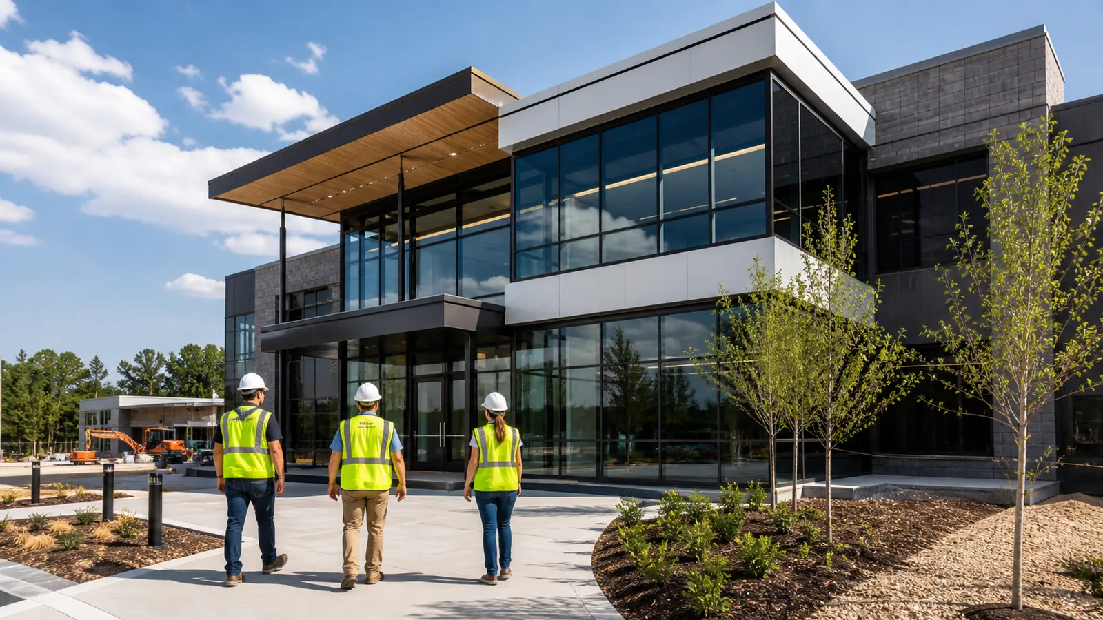 Modern public building completed by a winning project team